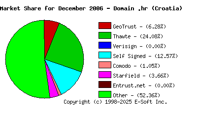 January 1st 2007 CA Market Share Pie Chart