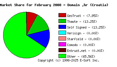 March 1st 2008 CA Market Share Pie Chart