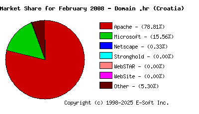 March 1st, 2008 Market Share Pie Chart