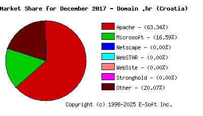 January 1st, 2018 Market Share Pie Chart