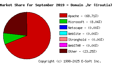 October 1st, 2019 Market Share Pie Chart