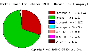 November 1st, 1998 Market Share Pie Chart