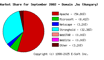 October 1st, 2002 Market Share Pie Chart