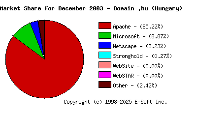 January 1st, 2004 Market Share Pie Chart