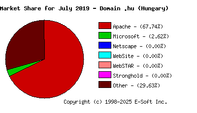 August 1st, 2019 Market Share Pie Chart