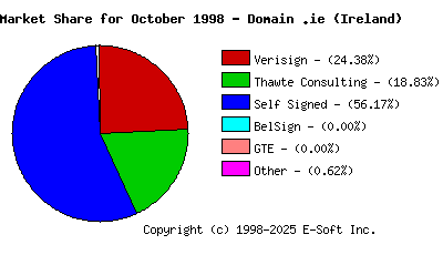 November 1st 1998 CA Market Share Pie Chart