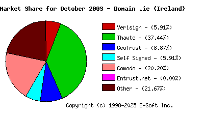 November 1st 2003 CA Market Share Pie Chart
