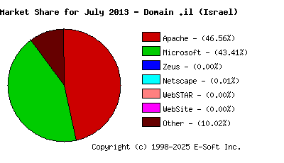 August 1st, 2013 Market Share Pie Chart