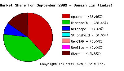 October 1st, 2002 Market Share Pie Chart