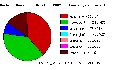November 1st, 2002 Market Share Pie Chart