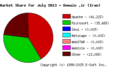 August 1st, 2013 Market Share Pie Chart