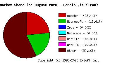 September 1st, 2020 Market Share Pie Chart