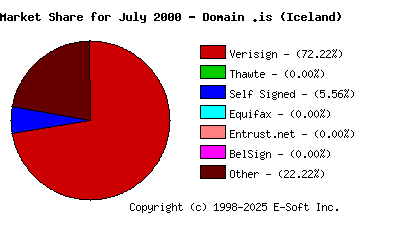 August 1st 2000 CA Market Share Pie Chart