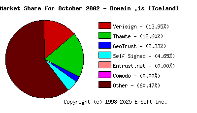November 1st 2002 CA Market Share Pie Chart