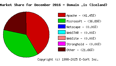 January 1st, 2017 Market Share Pie Chart