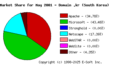 June 1st, 2001 Market Share Pie Chart
