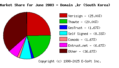 July 1st 2003 CA Market Share Pie Chart