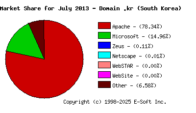 August 1st, 2013 Market Share Pie Chart