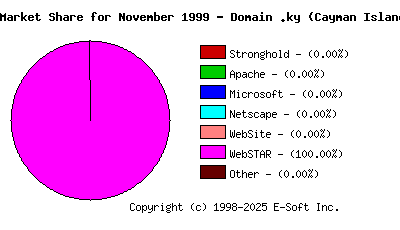 December 1st, 1999 Market Share Pie Chart