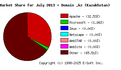 August 1st, 2013 Market Share Pie Chart