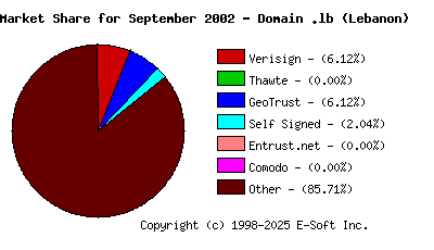 October 1st 2002 CA Market Share Pie Chart