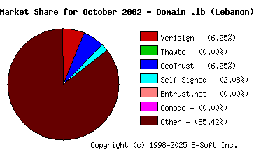 November 1st 2002 CA Market Share Pie Chart