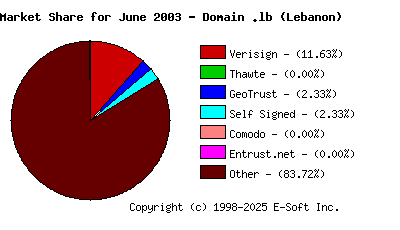 July 1st 2003 CA Market Share Pie Chart