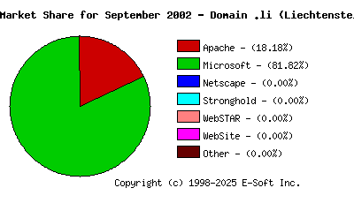 October 1st, 2002 Market Share Pie Chart
