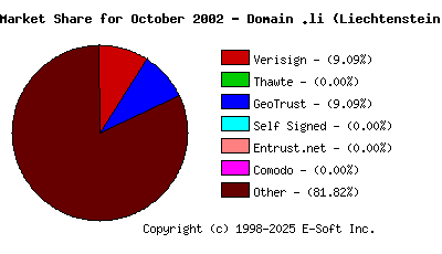 November 1st 2002 CA Market Share Pie Chart