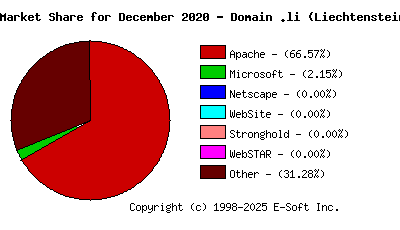January 1st, 2021 Market Share Pie Chart