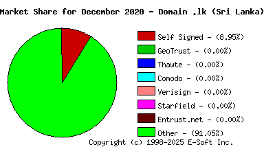 January 1st 2021 CA Market Share Pie Chart
