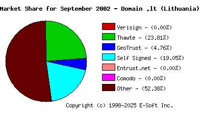 October 1st 2002 CA Market Share Pie Chart