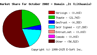 November 1st 2002 CA Market Share Pie Chart