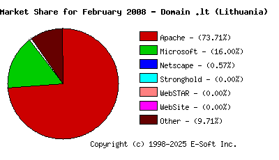 March 1st, 2008 Market Share Pie Chart