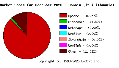 January 1st, 2021 Market Share Pie Chart