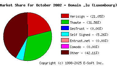 November 1st 2002 CA Market Share Pie Chart
