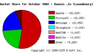 November 1st, 2002 Market Share Pie Chart