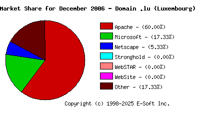 January 1st, 2007 Market Share Pie Chart