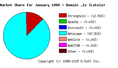 February 1st, 1999 Market Share Pie Chart