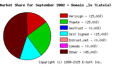 October 1st 2002 CA Market Share Pie Chart