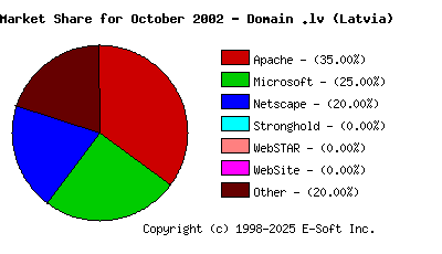 November 1st, 2002 Market Share Pie Chart