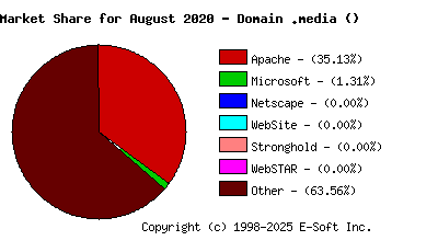 September 1st, 2020 Market Share Pie Chart