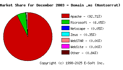 January 1st, 2004 Market Share Pie Chart