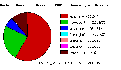 January 1st, 2006 Market Share Pie Chart