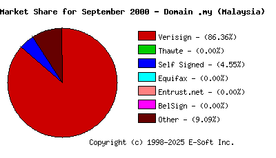 October 1st 2000 CA Market Share Pie Chart