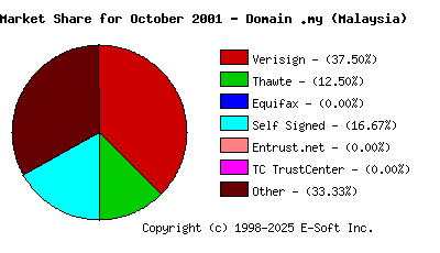 November 1st 2001 CA Market Share Pie Chart