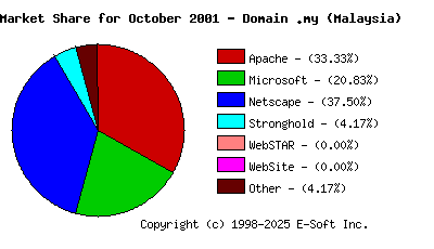 November 1st, 2001 Market Share Pie Chart