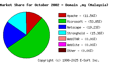 November 1st, 2002 Market Share Pie Chart