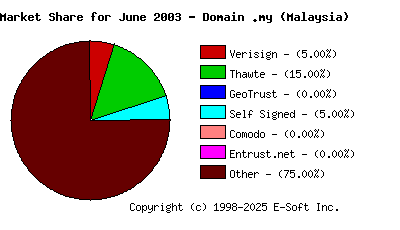 July 1st 2003 CA Market Share Pie Chart