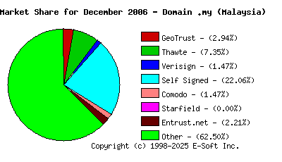 January 1st 2007 CA Market Share Pie Chart